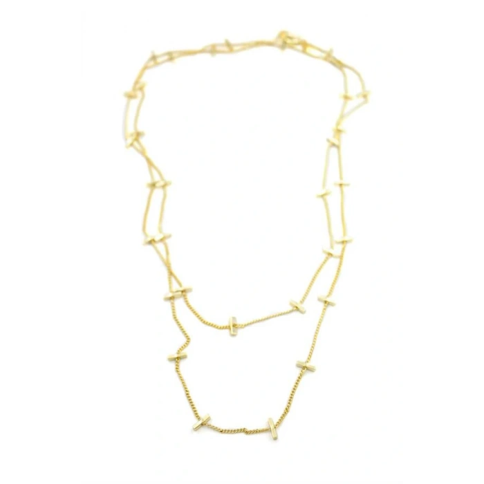 Çubuk Kolye - 90cm - Altın