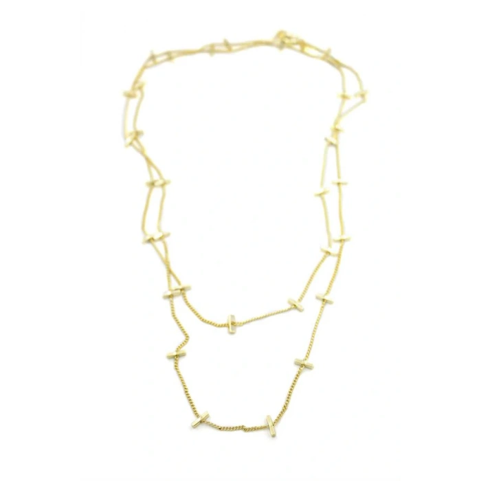 Çubuk Kolye - 90cm - Altın