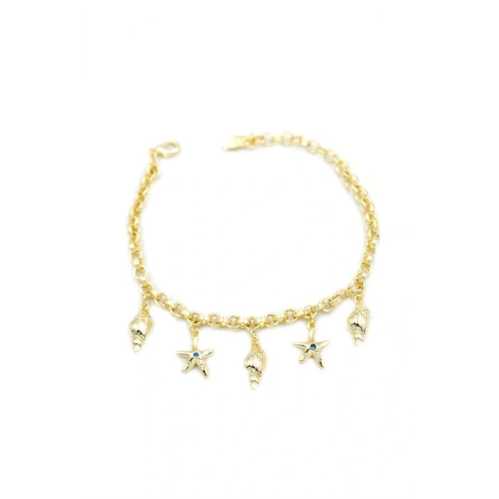 Deniz Kabuğu Charm Bileklik - Altın