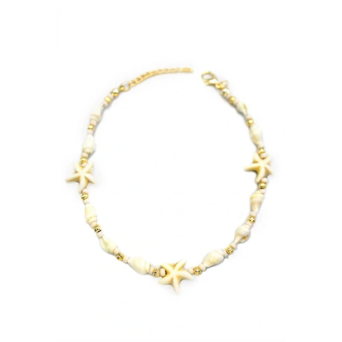 Deniz Kabuğu Halhal - Beyaz