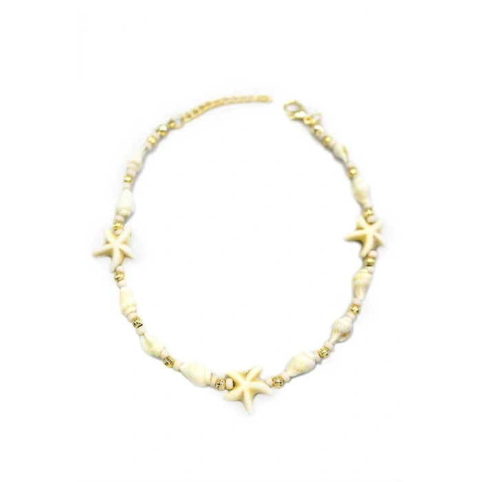 Deniz Kabuğu Halhal - Beyaz