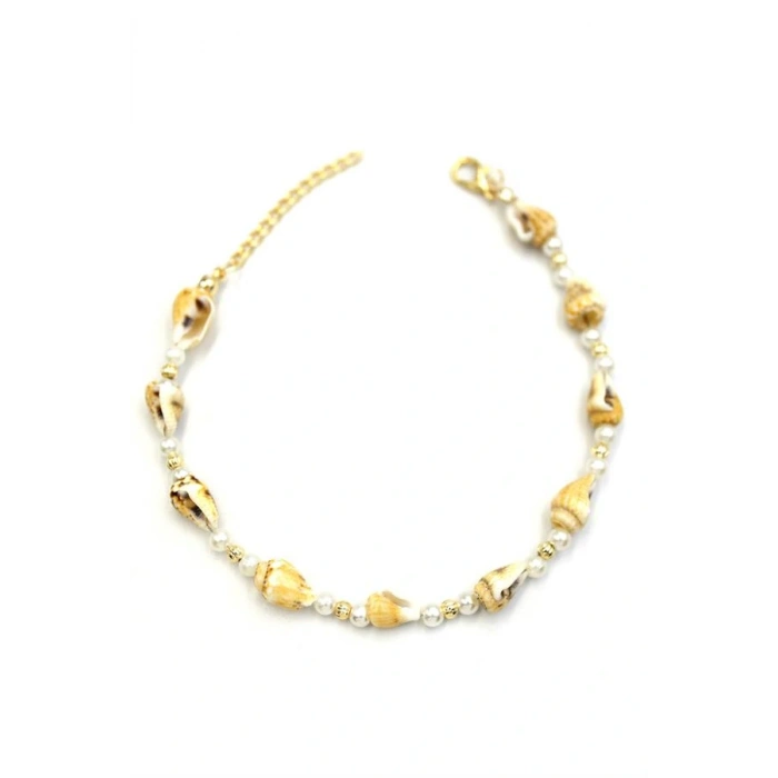 Deniz Kabuğu Halhal - Sarı