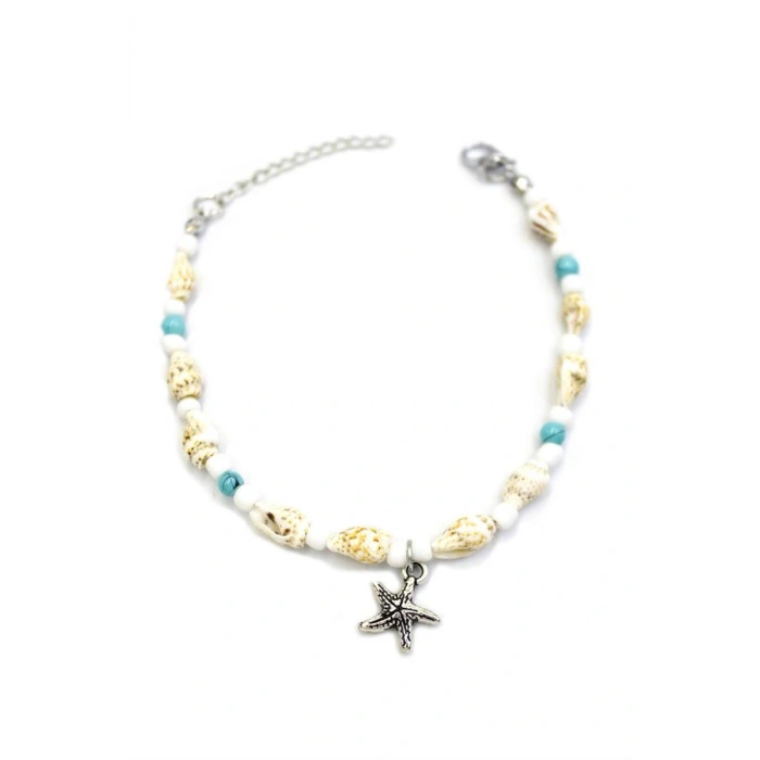 Deniz Kabuğu Halhal - Turkuaz