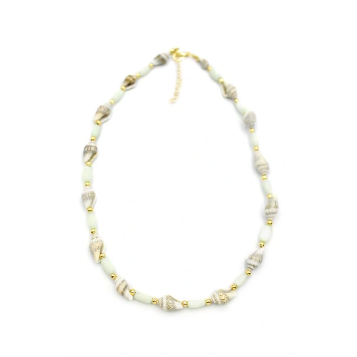 Deniz Kabuğu Kolye - Açık Yeşil