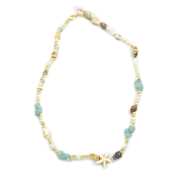 Deniz Yıldızı Kolye - Su Yeşili