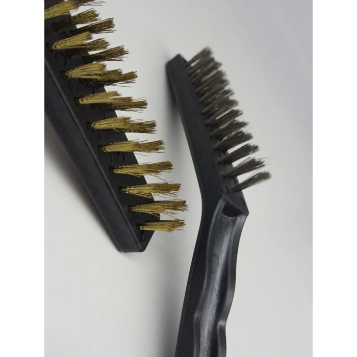 Dev Boy 2li Detay Temizlik Fırça Seti  Araba -mutfak Ocak - Fayans Temizlik Fırça (çelik-bakır)