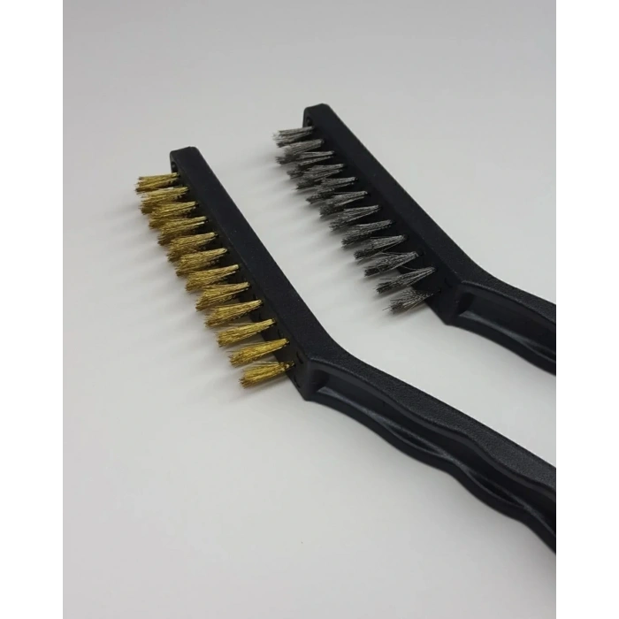 Dev Boy 2li Detay Temizlik Fırça Seti  Araba -mutfak Ocak - Fayans Temizlik Fırça (çelik-bakır)