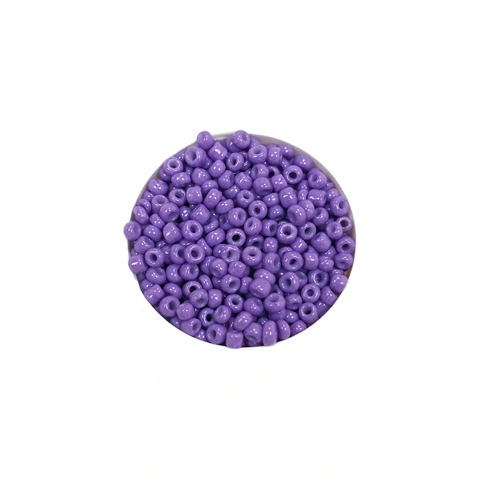 Dökme Cam Kum Boncuk (11/0) 2 mm - 20 Gram -  Eflatun - BNC020