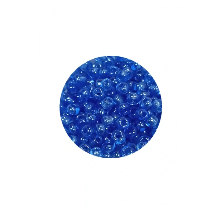 Dökme Cam Kum Boncuk (8/0) 3 mm - 20 Gram - Şeffaf Açık Mavi - BNC163