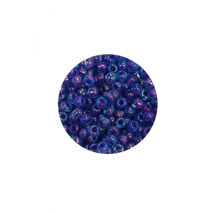 Dökme Cam Kum Boncuk (8/0) 3 mm - 60 Gram - Şeffaf Mavi - BNC190