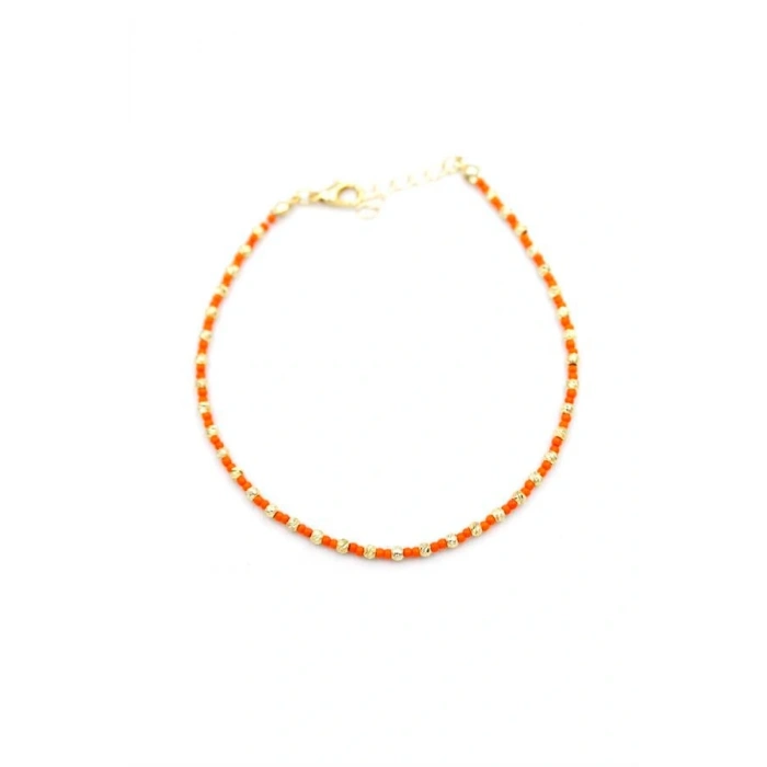 Dorika Boncuk Halhal - Turuncu