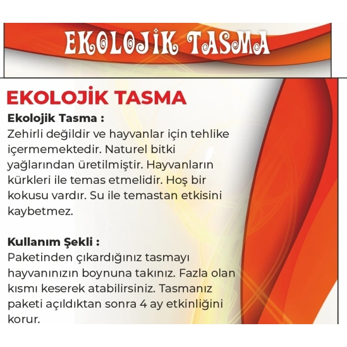 Ekolojik Tasma - Pire Tasması - 40 Cm