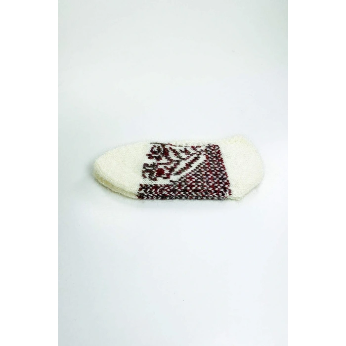 El Örgüsü Kışlık Şık Kadın Yün Patik D3