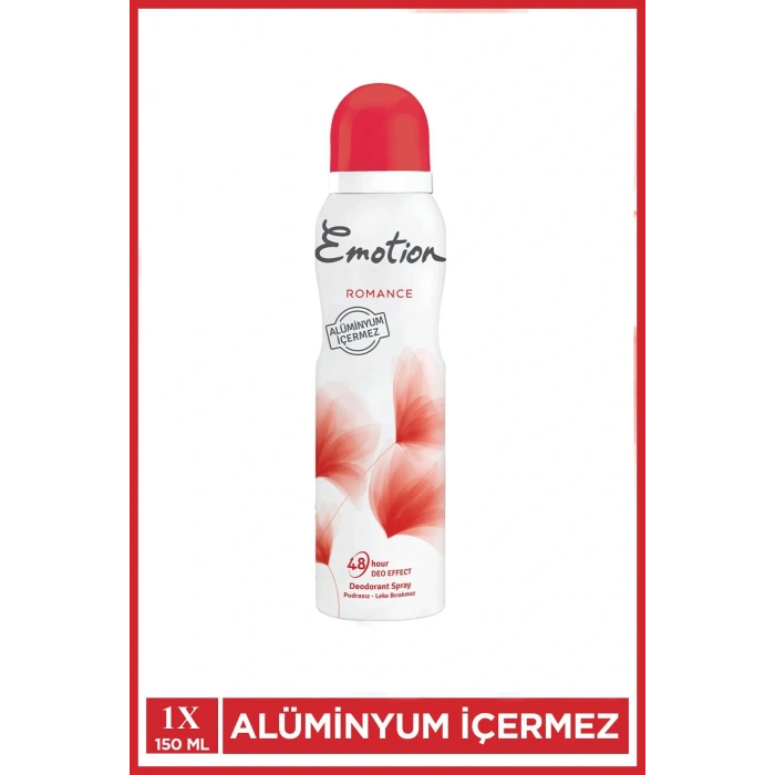 Emotion Romance Kadın Vegan Deodorant 150 Ml Hızlı Kurur, Leke Bırakmaz