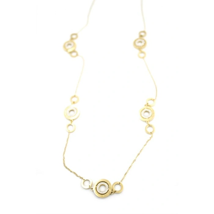 Halka Kolye - 90 cm - Altın