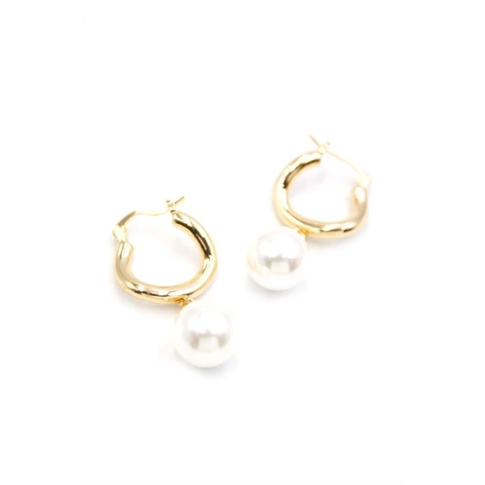 İnci Küpe - Altın