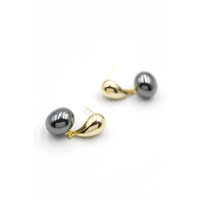 İncili Küpe - Altın