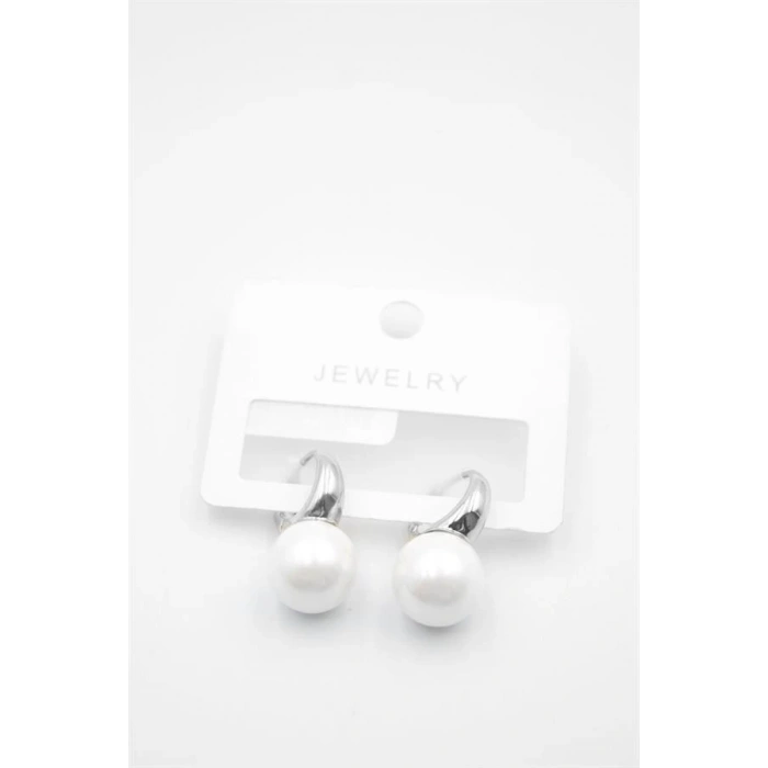 İncili Küpe - Gümüş