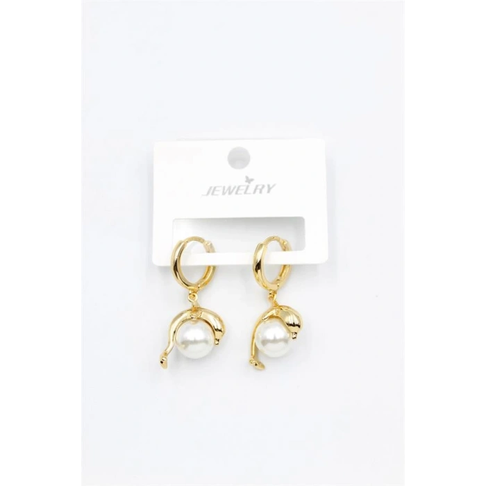 İncili Yunus Küpe - Altın