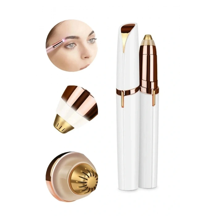 Kalem Tipi Taşınabilir İnce Uçlu Yüz Için Tüy Alıcı Kaş Bıyık Epilasyon Aleti (pil Dahildir)