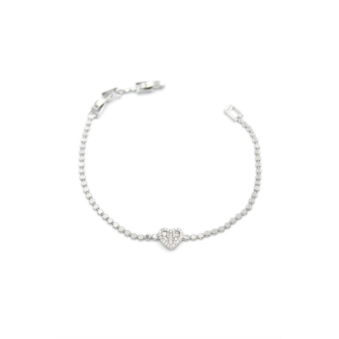 Kalp Bileklik - Gümüş