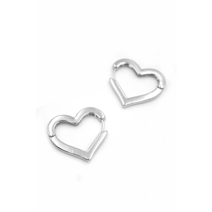 Kalp Küpe - Gümüş