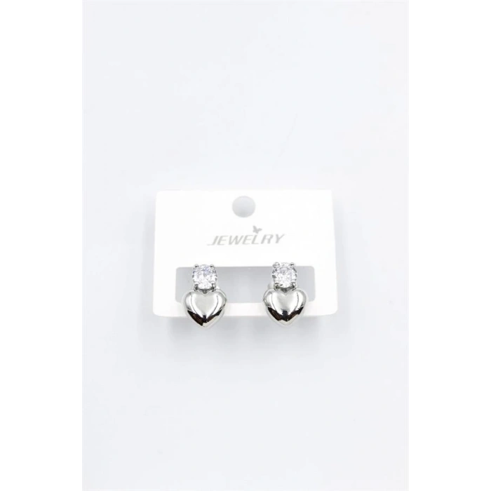 Kalp Küpe - Gümüş