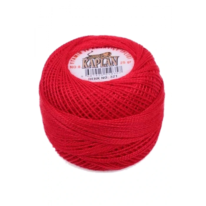 Kaplan Etamin Ve Kanaviçe İpi 8 No Kod/Renk: 321 - Royaleks