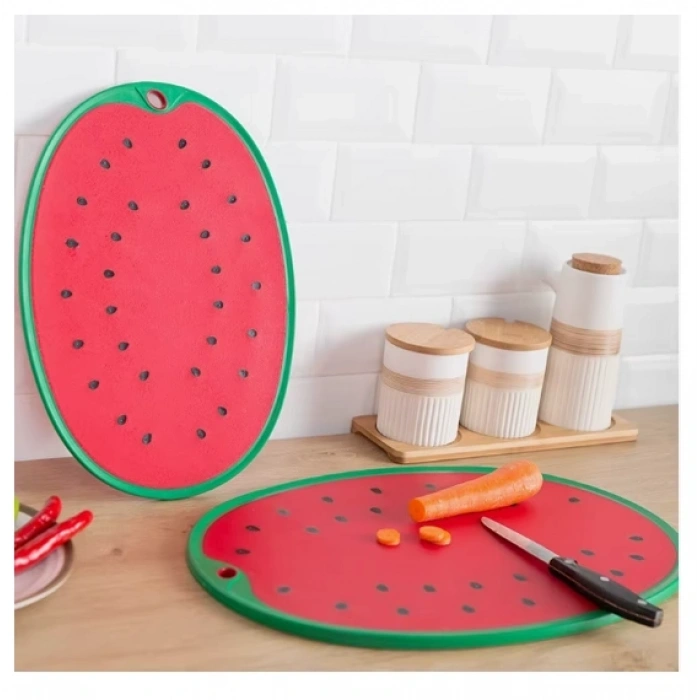 Karpuz Figürlü Kaydırmaz Kesme Tahtası Doğrama Panosu
