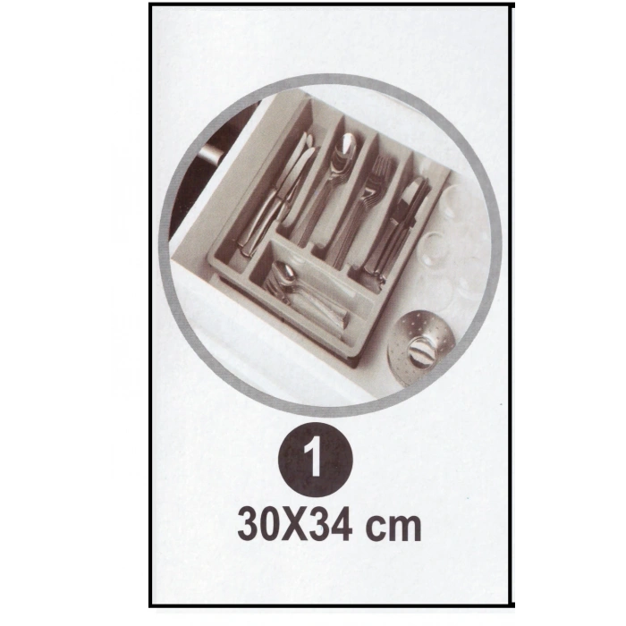 Kayar Kaşıklık Organizeri - 3 Aşamalı Sürgülü - Sağ Sol Açılır