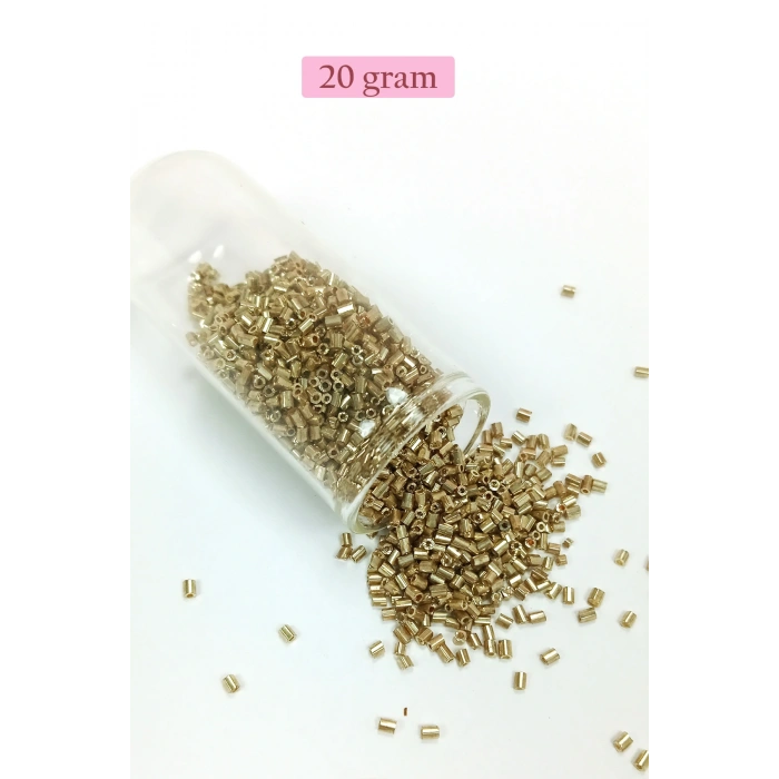 Kesme Cam Boncuk 2mm - 4 Renk - Toplam 80 Gram - BNC436