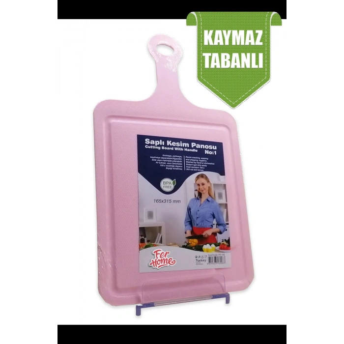 Kesme Tahtası Kaydırmaz Plastik Kesme Sunum Tahtası Pratik Kesim Panosu 165x315 Mm Royaleks-FR-105