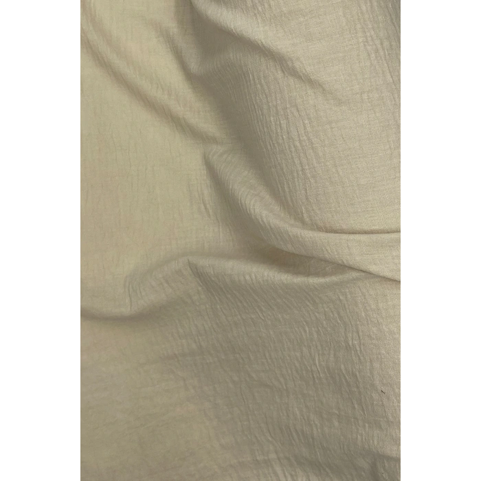 Keten Kumaş - Organik Kumaş - Perde Kumaşı - Ince Keten - Kıyafet Için Kumaş Örtü Bej 80