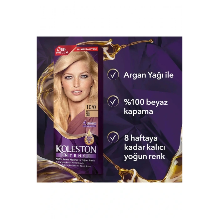 Koleston Intense Saç Boyası 10/0 Çok Açık Sarı - Salon Kalitesi