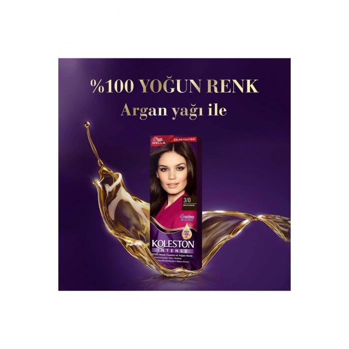 Koleston Intense Saç Boyası 3/0 Koyu Kahve - Salon Kalitesi