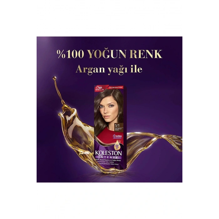 Koleston Intense Saç Boyası 5/1 Ekstra Küllü Kahve - Salon Kalitesi
