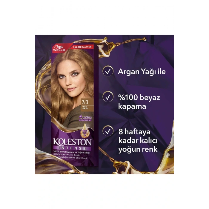 Koleston Intense Saç Boyası 7/3 Fındık Kabuğu - Salon Kalitesi