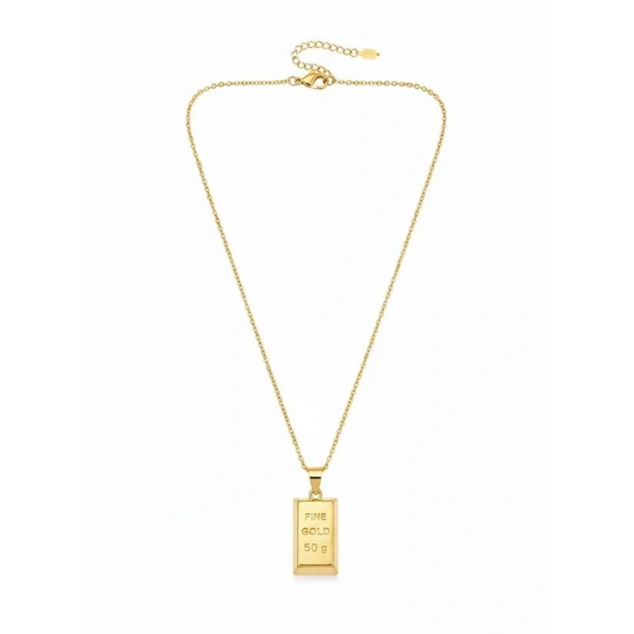 Külçe Altın Kolye - Küçük Boy - Altın