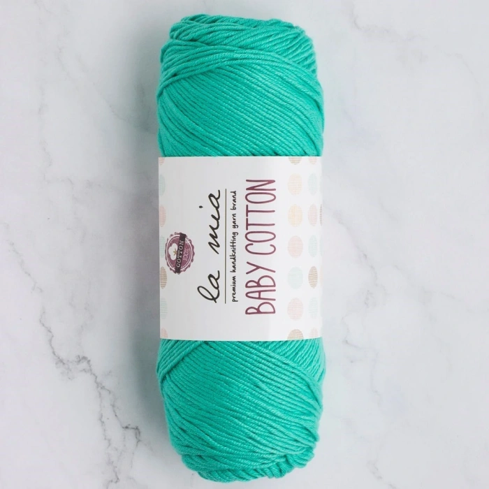 La Mia Baby Cotton Yeşil El Örgü İpi - L044 - 33653