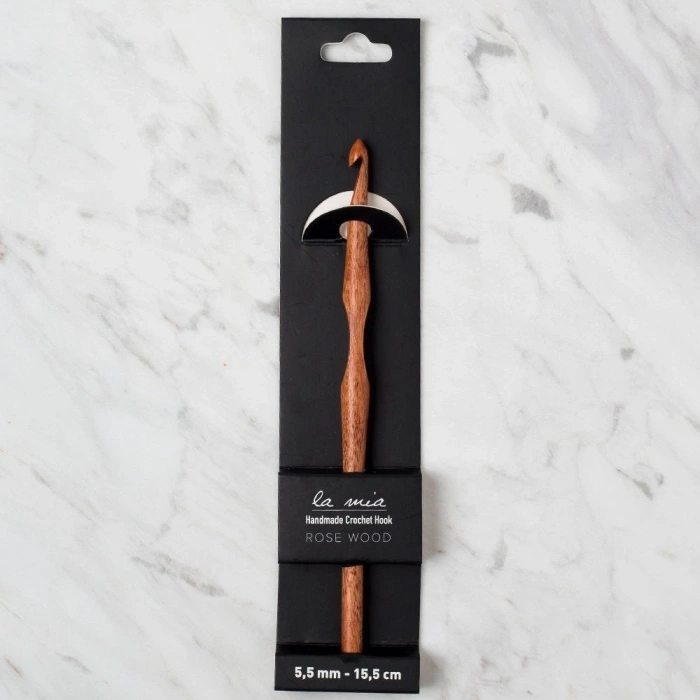 La Mia Rosewood 5.5 mm 15.5 cm Ahşap Yün Tığ