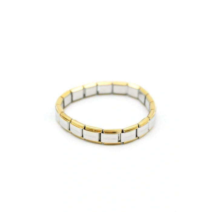 Lastikli Çelik Bilezik - Gümüş