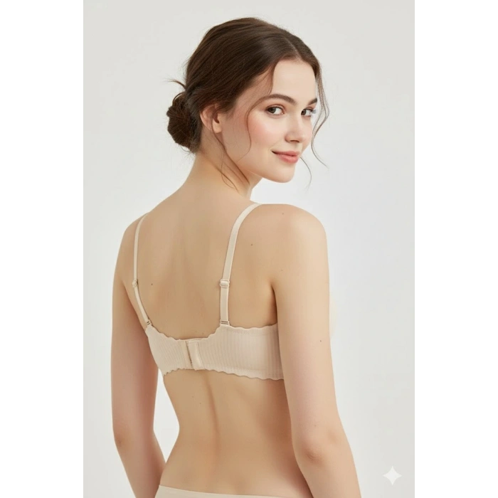 Lazer Kesim Dolgulu Telsiz  İz Yapmaz Sütyen Ten