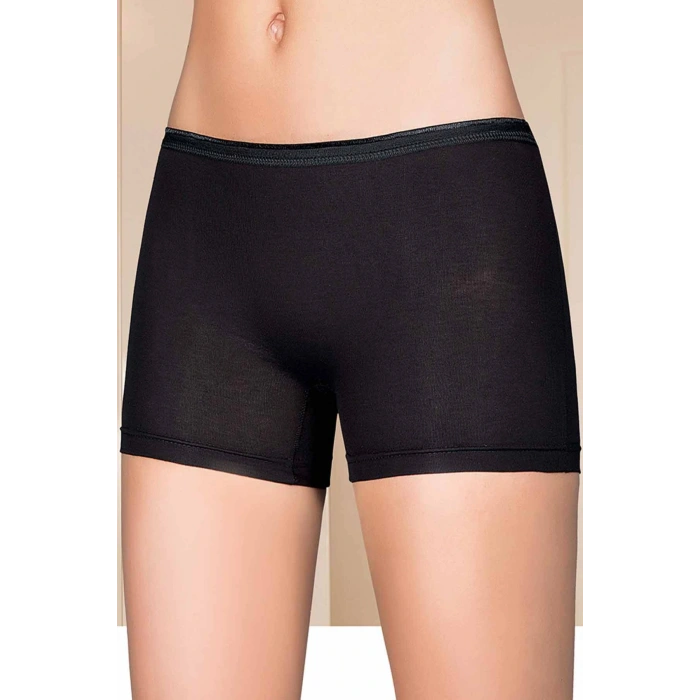 Likralı Kadın Boxer Siyah 2101B