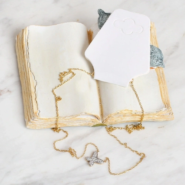 Loren 25li Katlanabilir Beyaz Takı Kolye ve Bilek