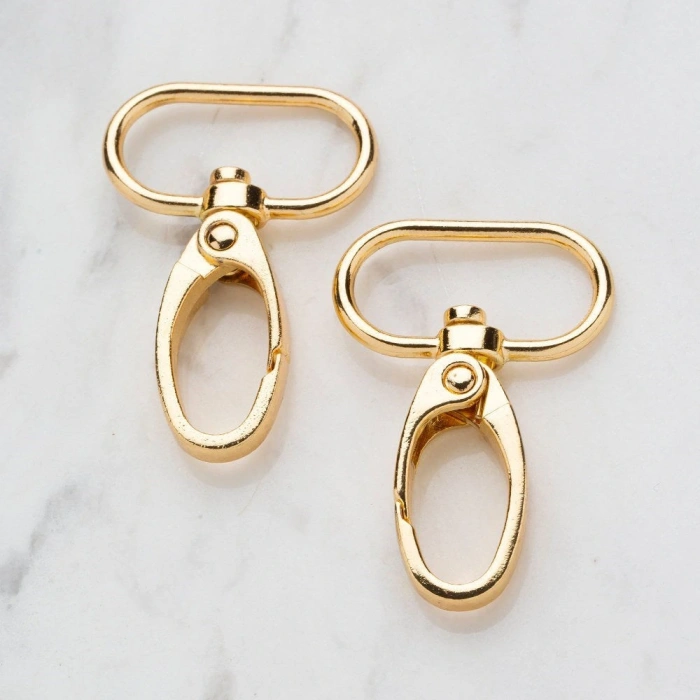 Loren 3 cm 2 li Altın Rengi Makrome Anahtarlık Kan