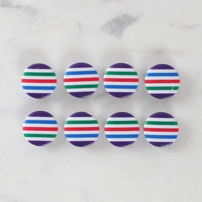 Loren Crafts 8li Desenli Düğme - 1084