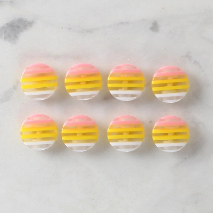 Loren Crafts 8li Desenli Düğme - 1086