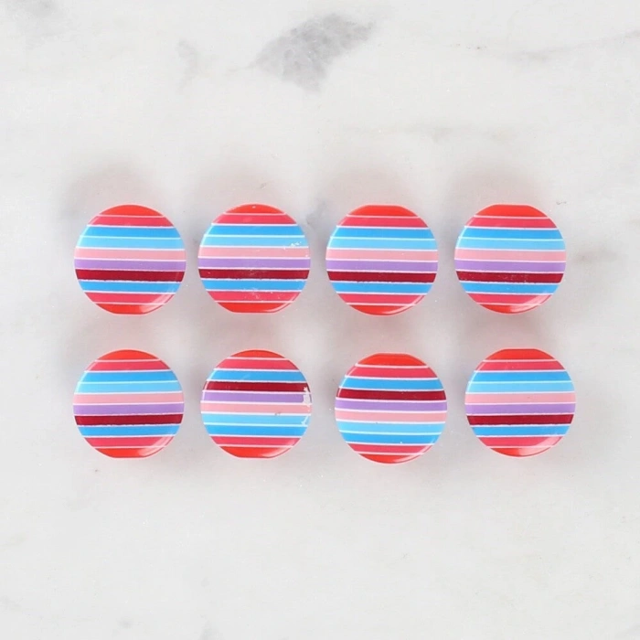 Loren Crafts 8li Desenli Düğme - 1106