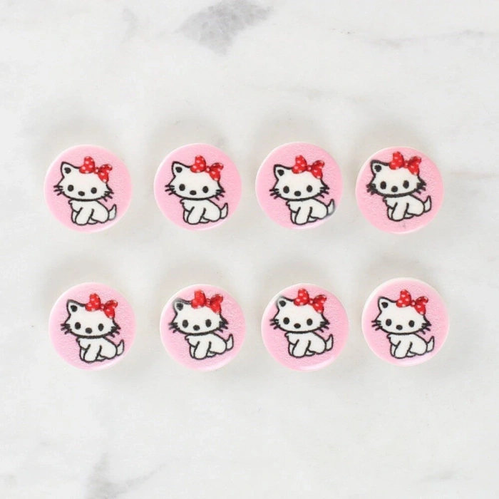 Loren Crafts 8li Kedi Düğme - 1027