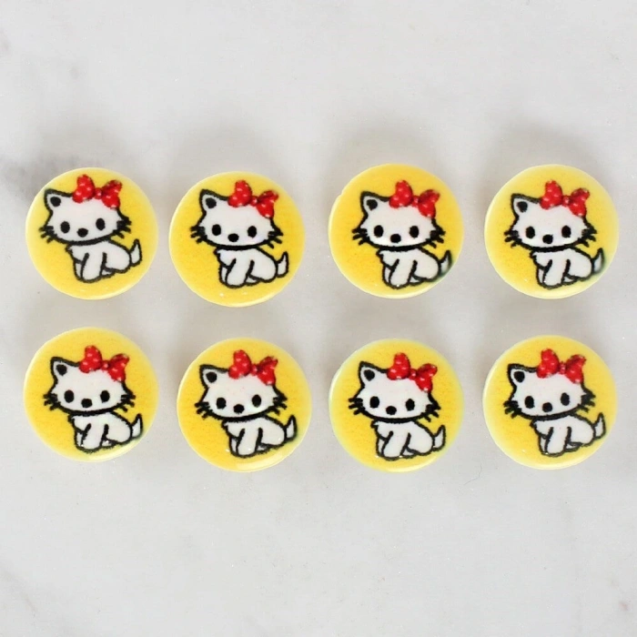 Loren Crafts 8li Kedi Düğme - 1063